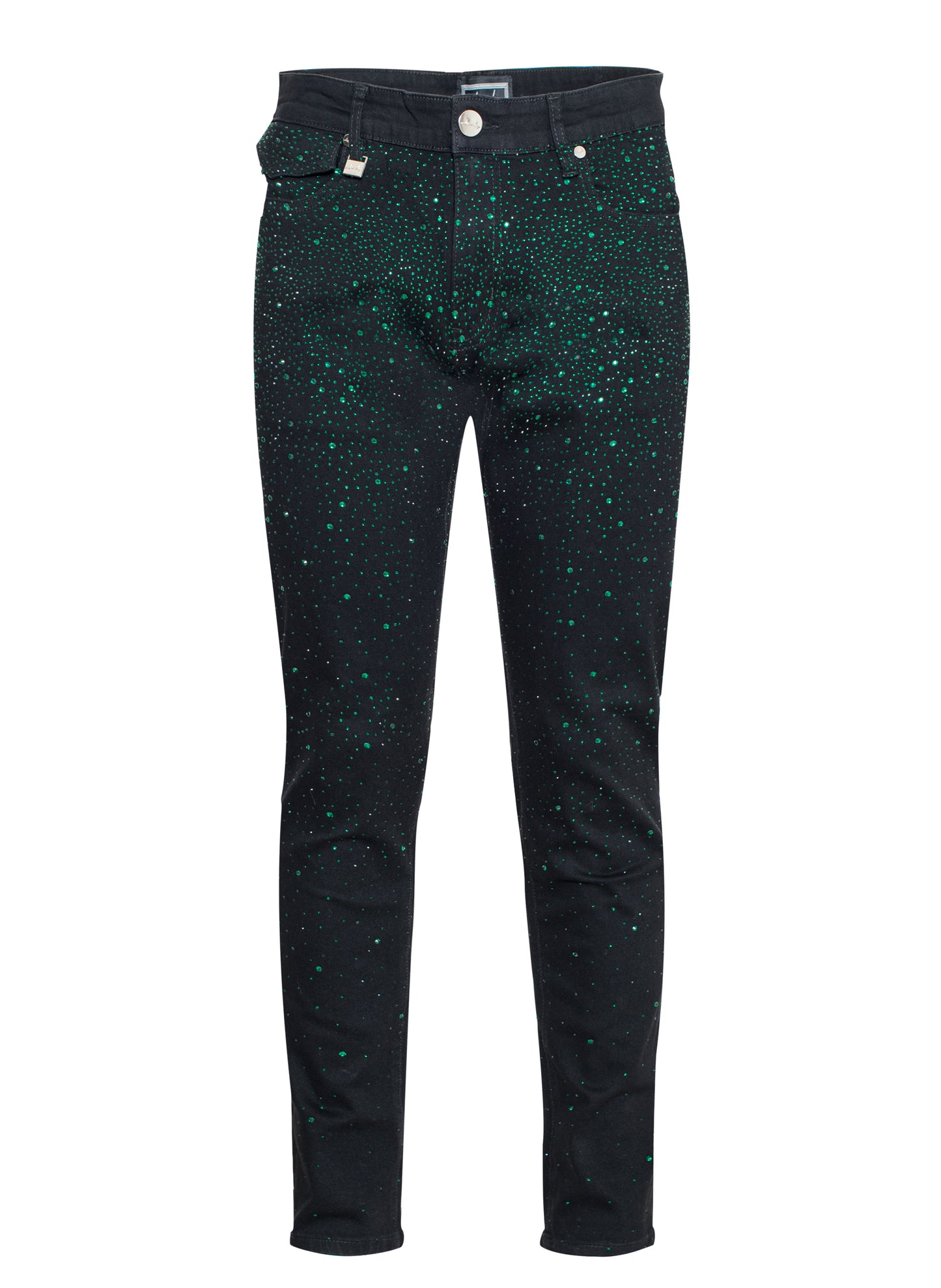 Rhinestone Denim Pants