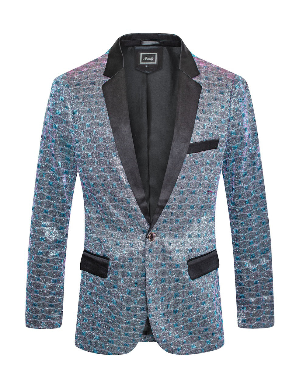 Square Shiny Glitter Blazer