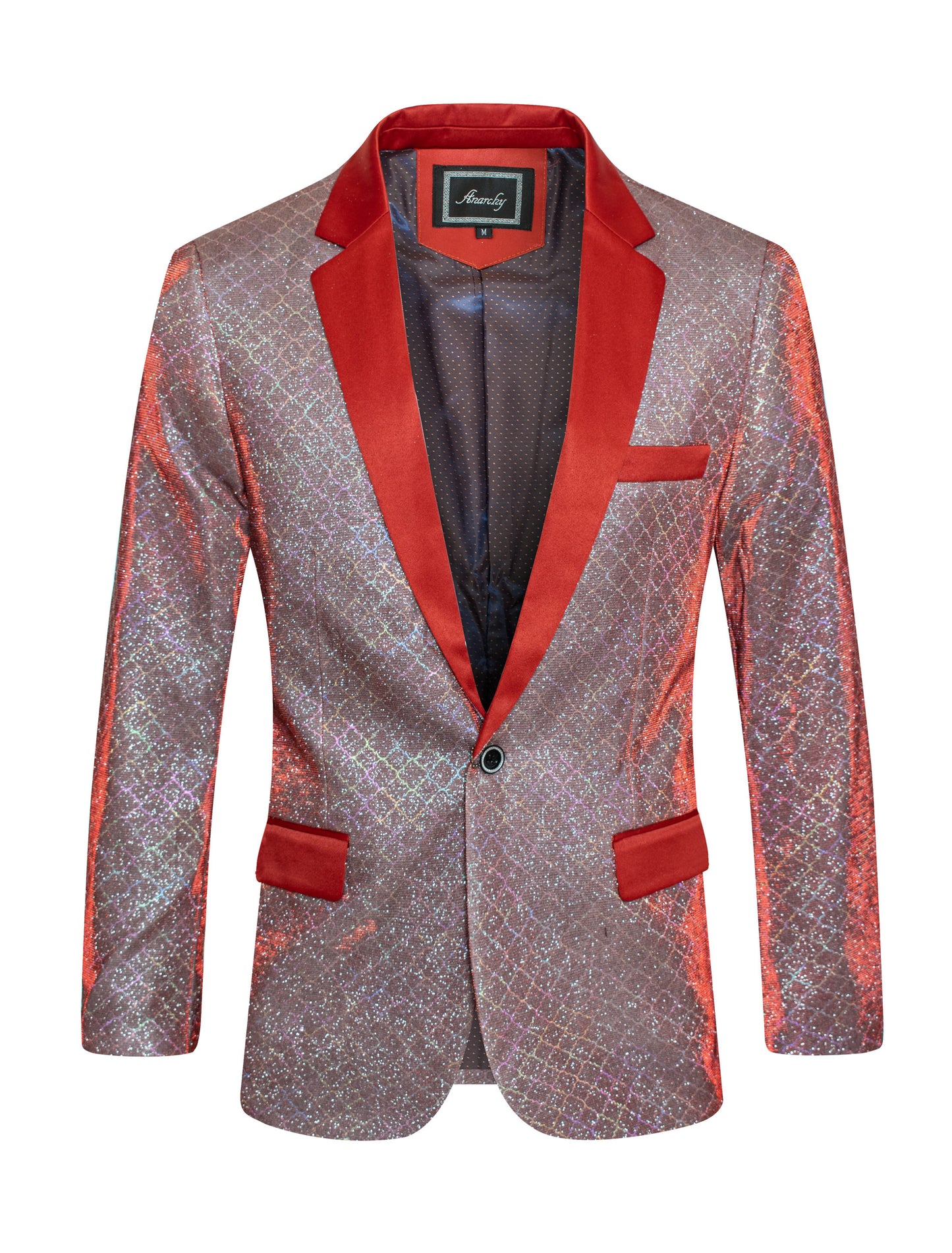 Quatrefoil Glitter Blazer