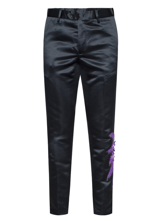 Lux Violet Satin Pant