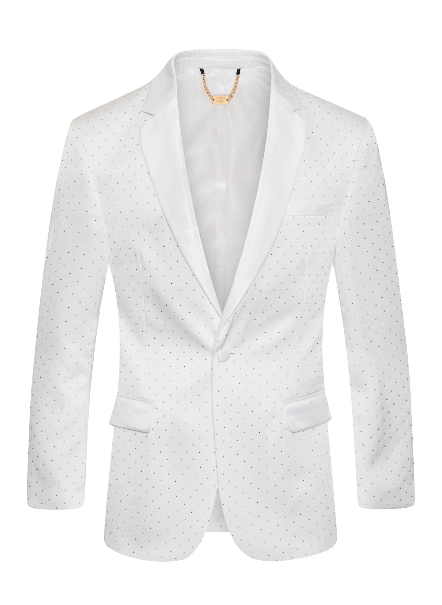 Silky Rhinestone Blazer