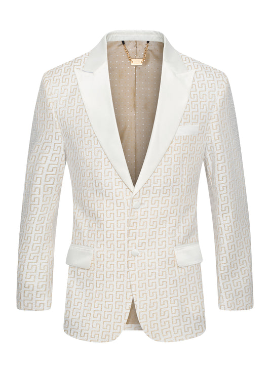 Greek Key Blazer